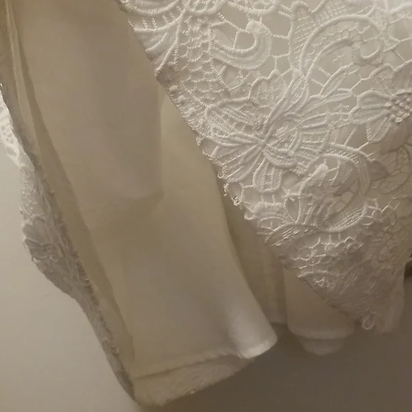 NWT Lilly Pulitzer Strapless Sienna White Lace dress SZ 8 - Picture 4 of 9